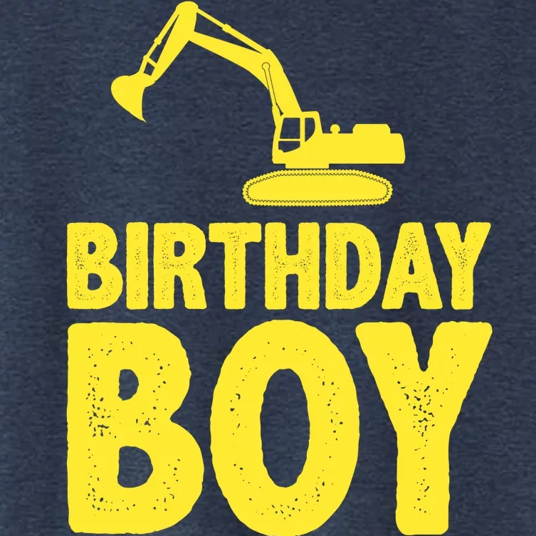 Birthday Boy Construction Crew Women's Crop Top Tee