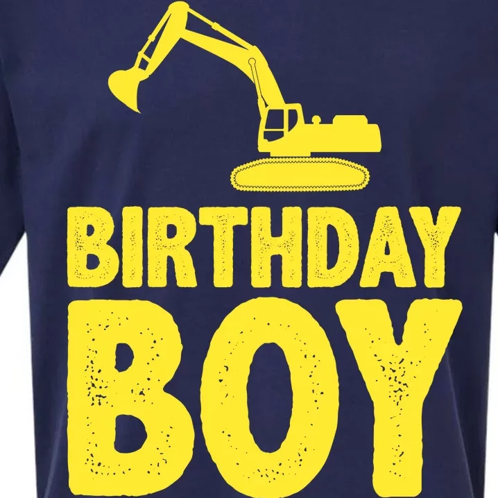 Birthday Boy Construction Crew Sueded Cloud Jersey T-Shirt