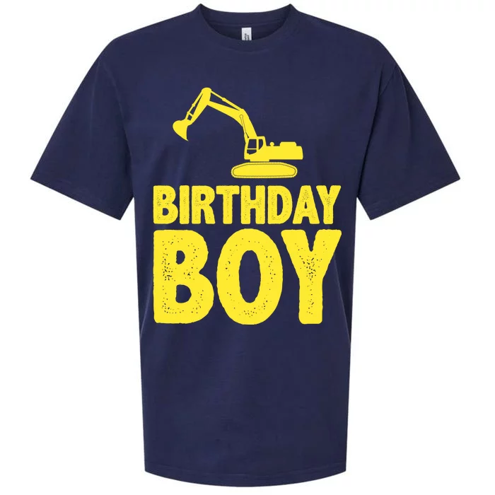 Birthday Boy Construction Crew Sueded Cloud Jersey T-Shirt