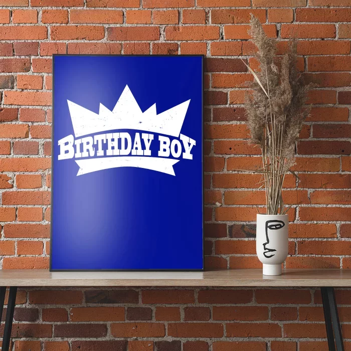 Birthday Boy Crown Classic Logo Poster