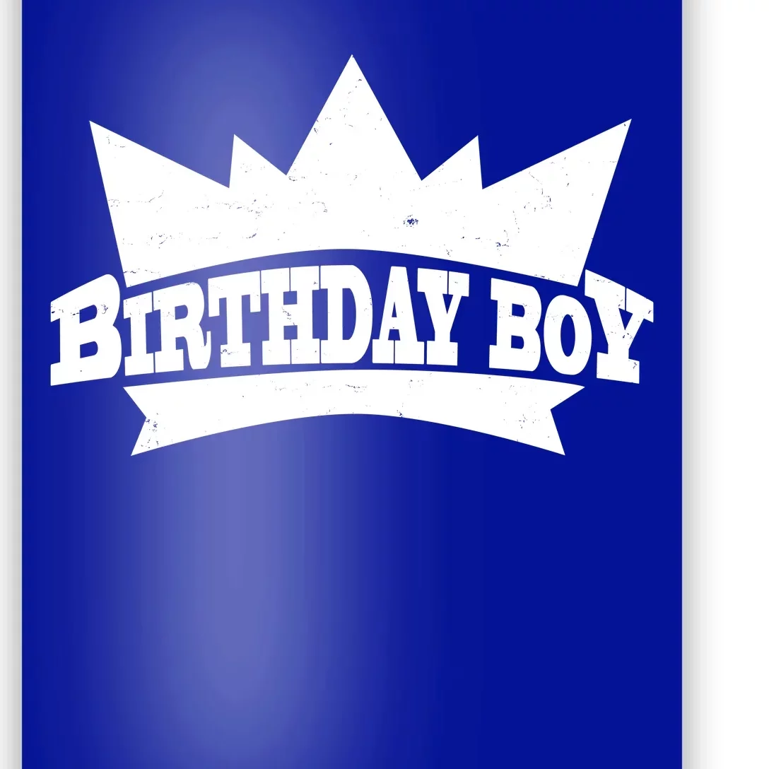 Birthday Boy Crown Classic Logo Poster