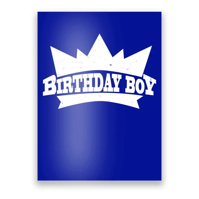 Birthday Boy Crown Classic Logo Poster