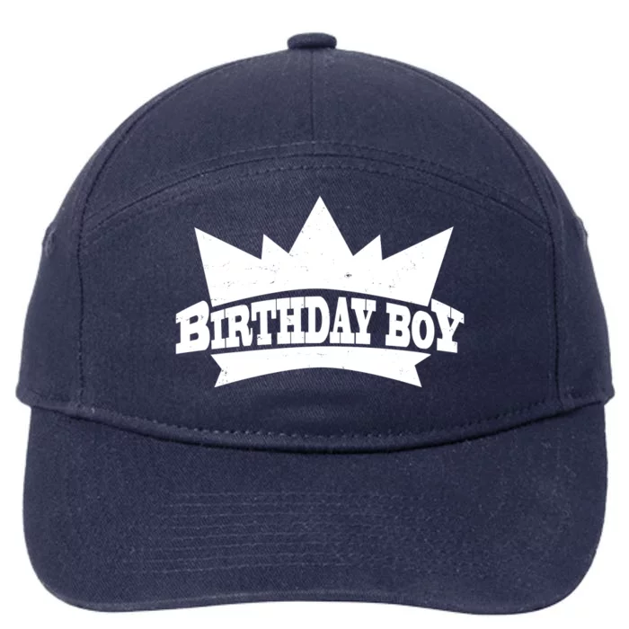 Birthday Boy Crown Classic Logo 7-Panel Snapback Hat