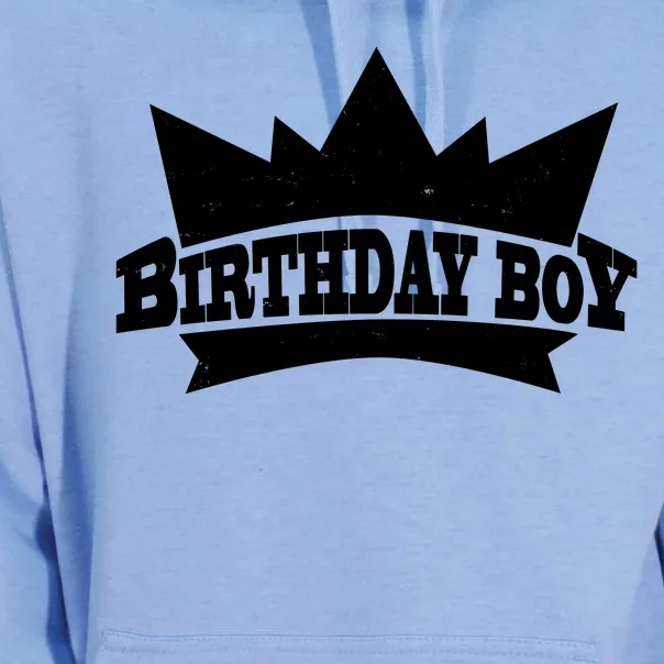 Birthday Boy Crown Classic Logo Unisex Surf Hoodie