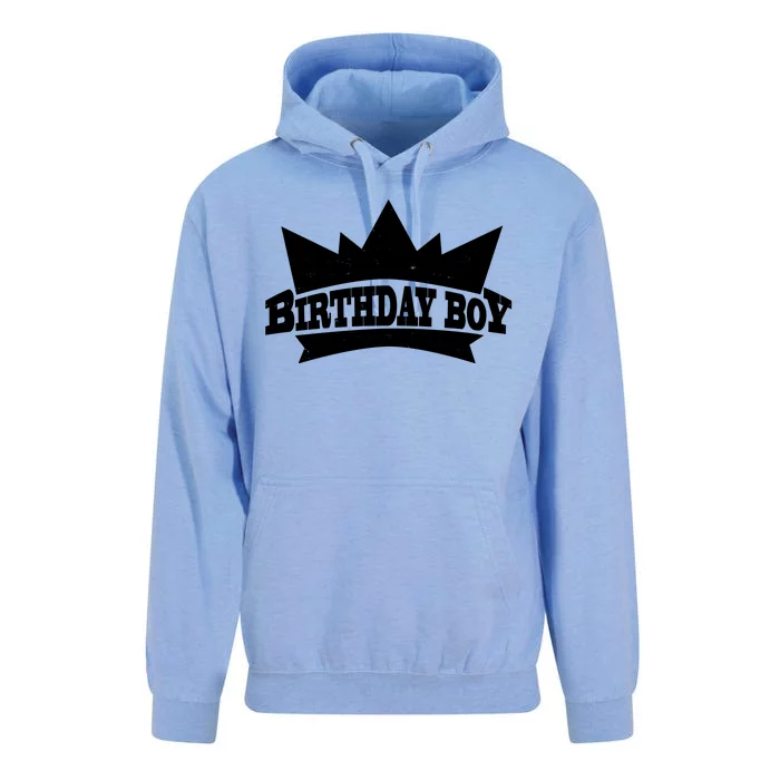 Birthday Boy Crown Classic Logo Unisex Surf Hoodie