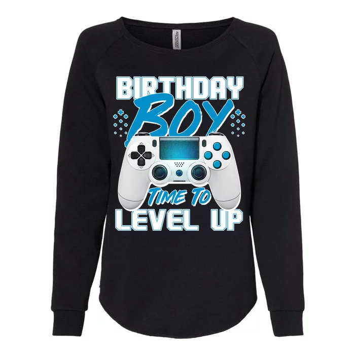 Birthday Boy Time To Level Up Video Gamer Womens California Wash Sweatshirt