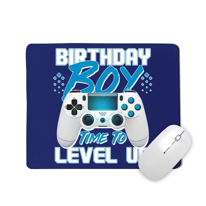 Birthday Boy Time To Level Up Video Gamer Mousepad