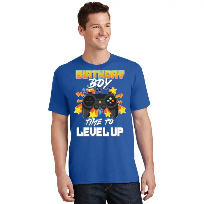 Birthday Boy Time to Level Up Video Gamer Cute Funny T-Shirt