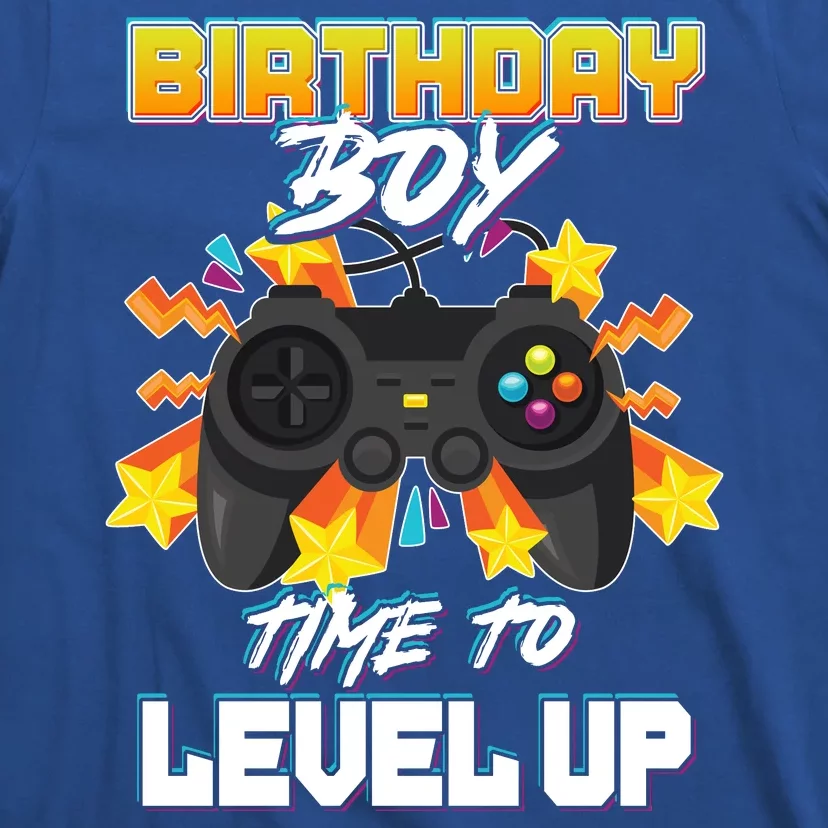 Birthday Boy Time to Level Up Video Gamer Cute Funny T-Shirt