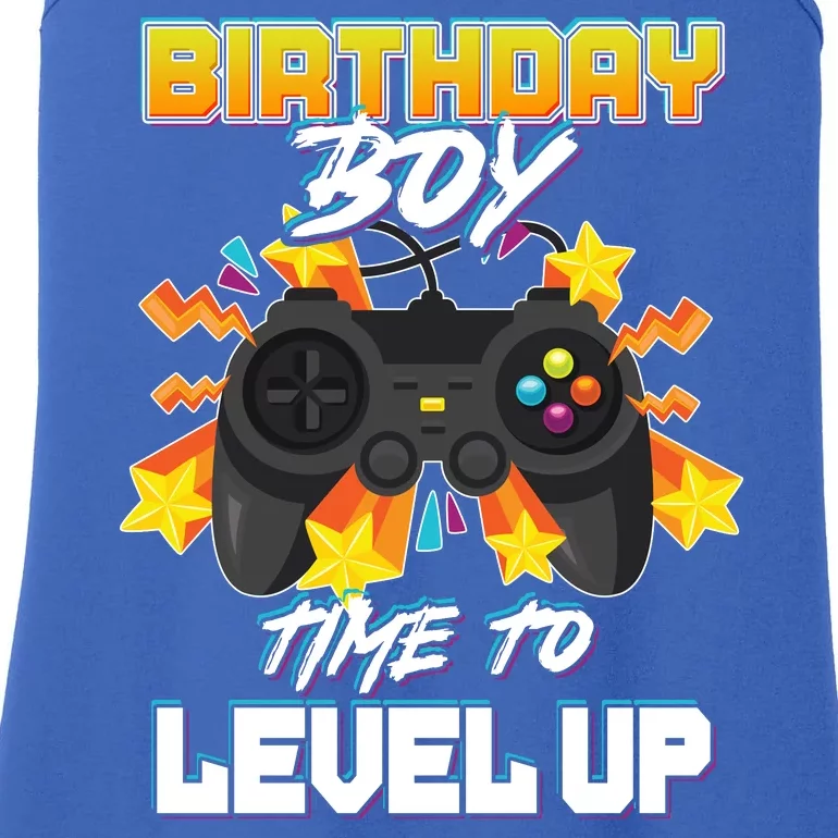 Birthday Boy Time to Level Up Video Gamer Cute Funny Ladies Essential Tank