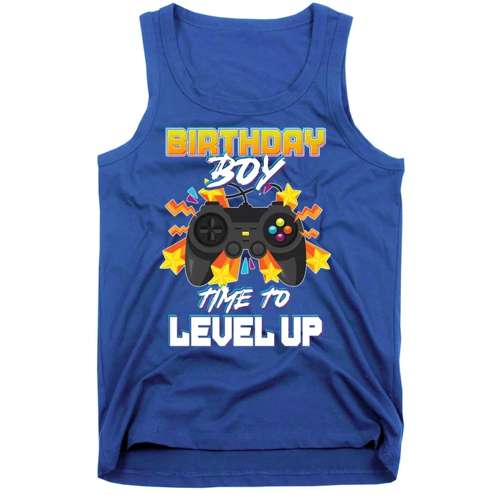 Birthday Boy Time to Level Up Video Gamer Cute Funny Tank Top