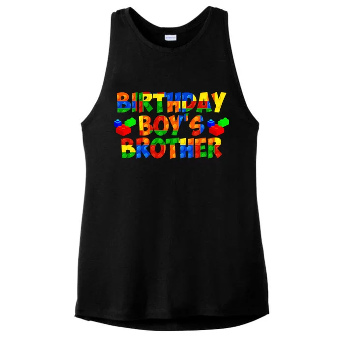 Birthday Boy's Brother Ladies Tri-Blend Wicking Tank