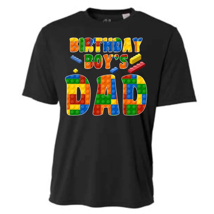 Birthday Boy's Dad Building Blocks Cooling Performance Crew T-Shirt