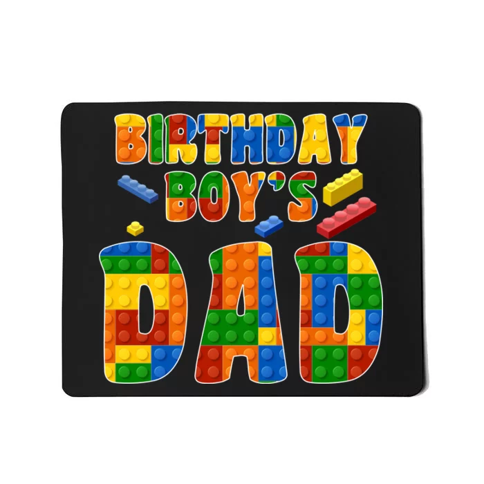 Birthday Boy's Dad Building Blocks Mousepad