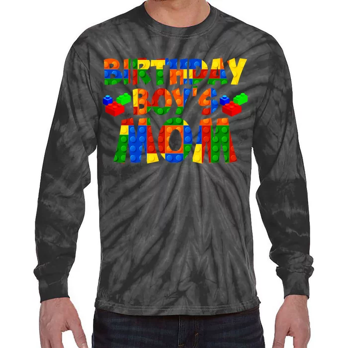 Birthday Boy's Mom Tie-Dye Long Sleeve Shirt