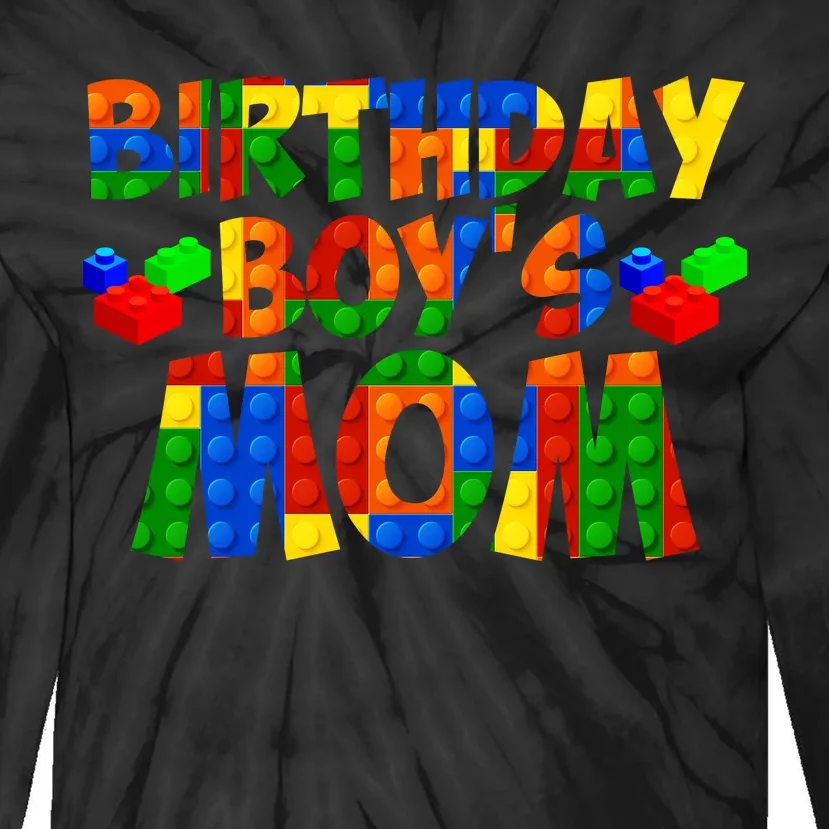 Birthday Boy's Mom Tie-Dye Long Sleeve Shirt