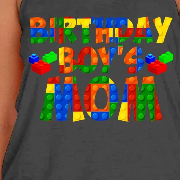 Birthday Boy's Mom Women's Knotted Racerback Tank