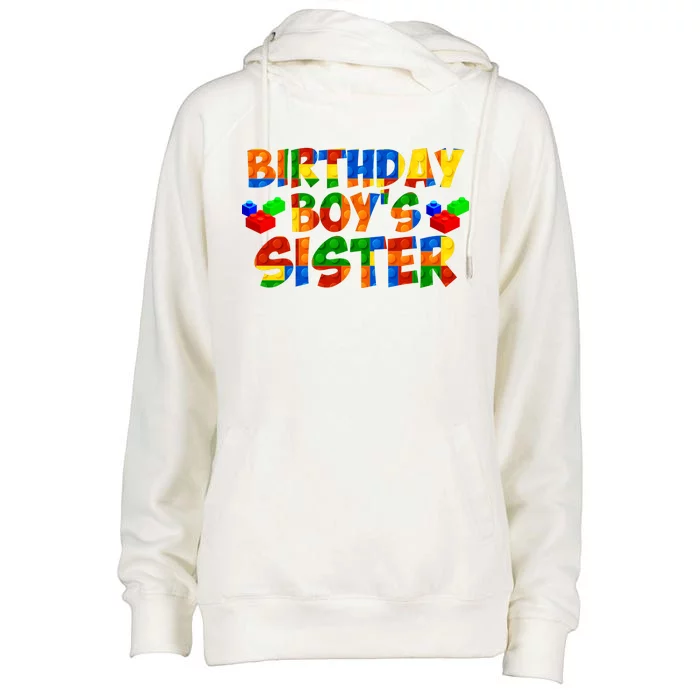 Birthday Boy's Sister Womens Funnel Neck Pullover Hood