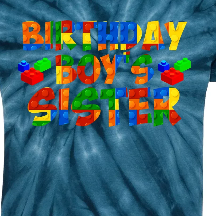 Birthday Boy's Sister Kids Tie-Dye T-Shirt