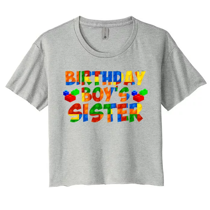 Birthday Boy's Sister Women's Crop Top Tee