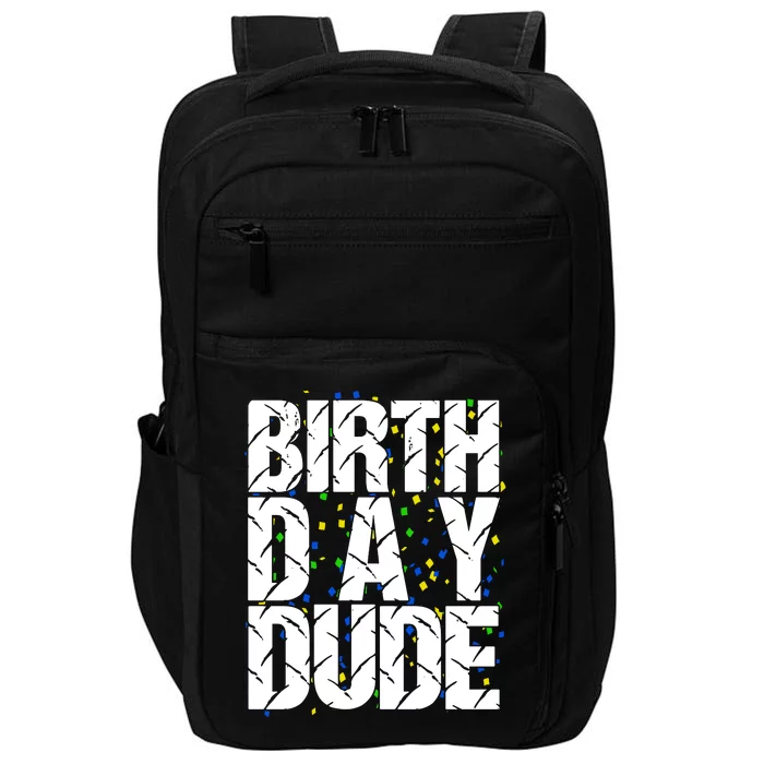 Birthday Dude With Confetti Impact Tech Backpack