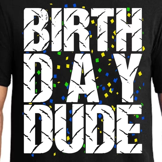 Birthday Dude With Confetti Pajama Set