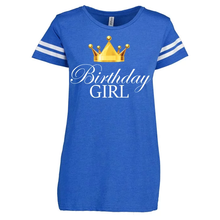 Birthday Girl Queen Crown Limited Edition Enza Ladies Jersey Football T-Shirt