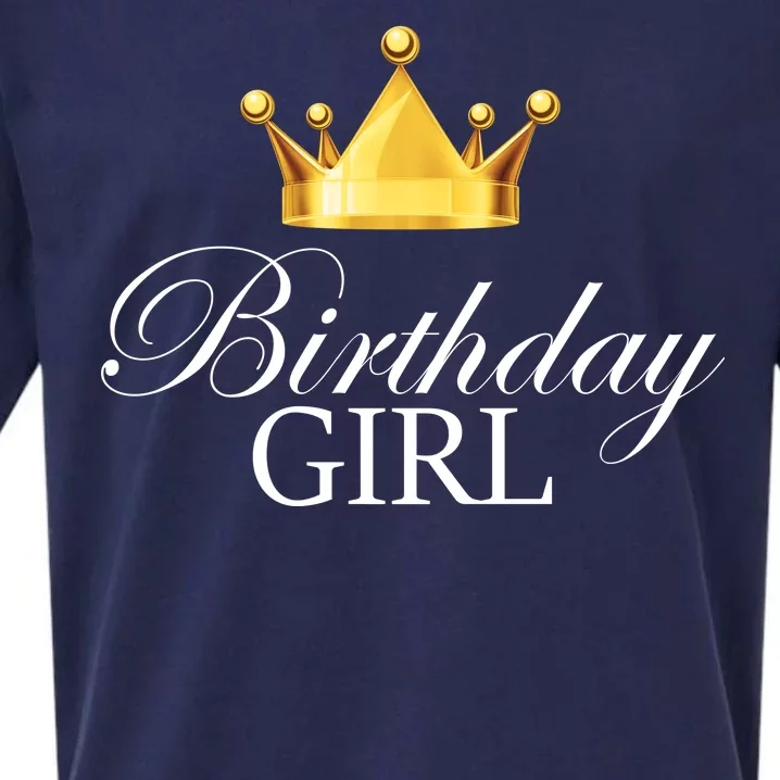 Birthday Girl Queen Crown Limited Edition Sueded Cloud Jersey T-Shirt