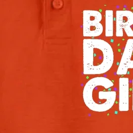 Birthday Girl With Confetti Dry Zone Grid Performance Polo