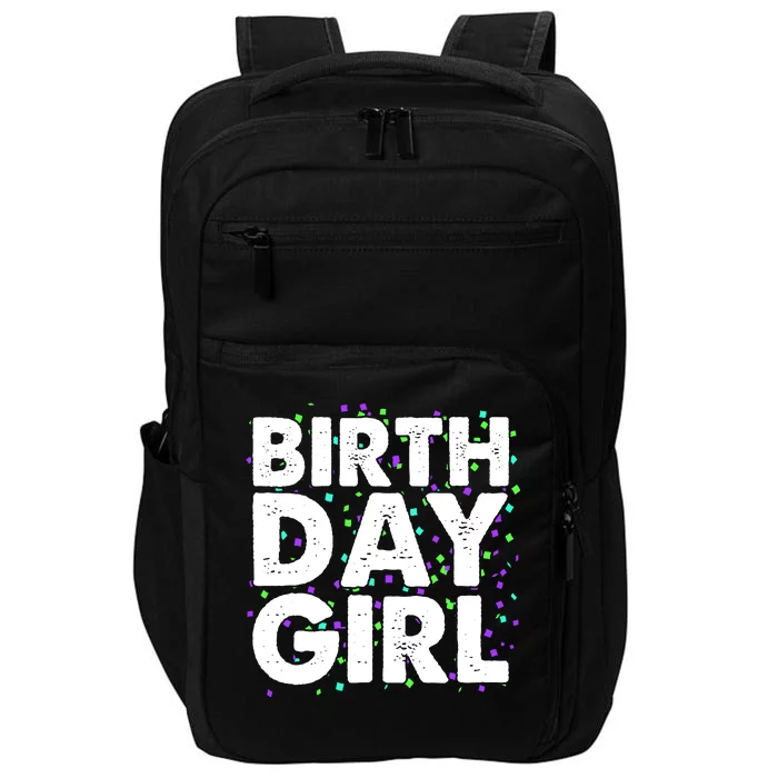 Birthday Girl With Confetti Impact Tech Backpack