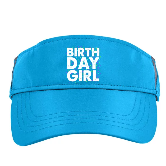 Birthday Girl With Confetti Adult Drive Performance Visor