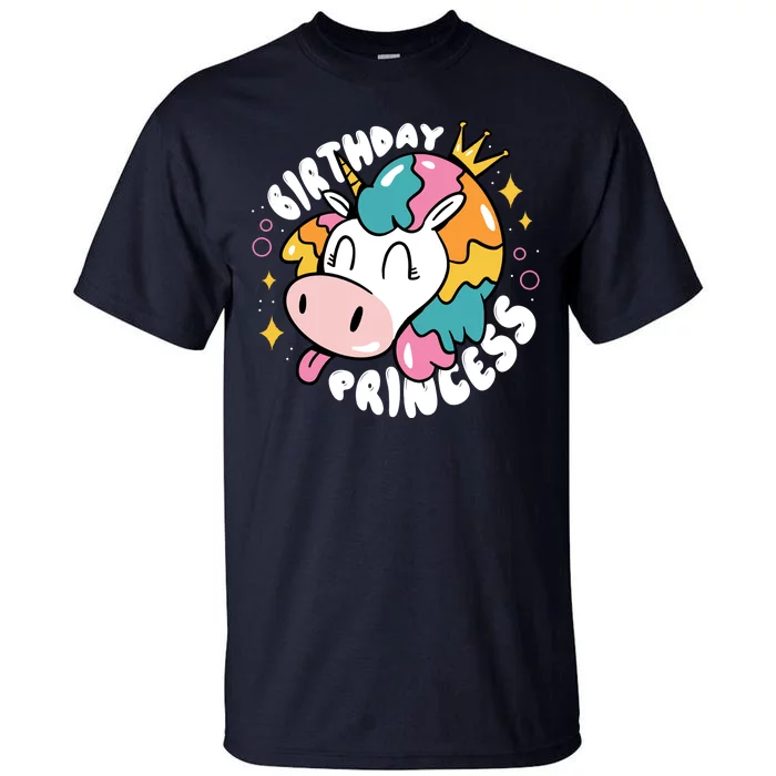 Birthday Princess Unicorn Tall T-Shirt