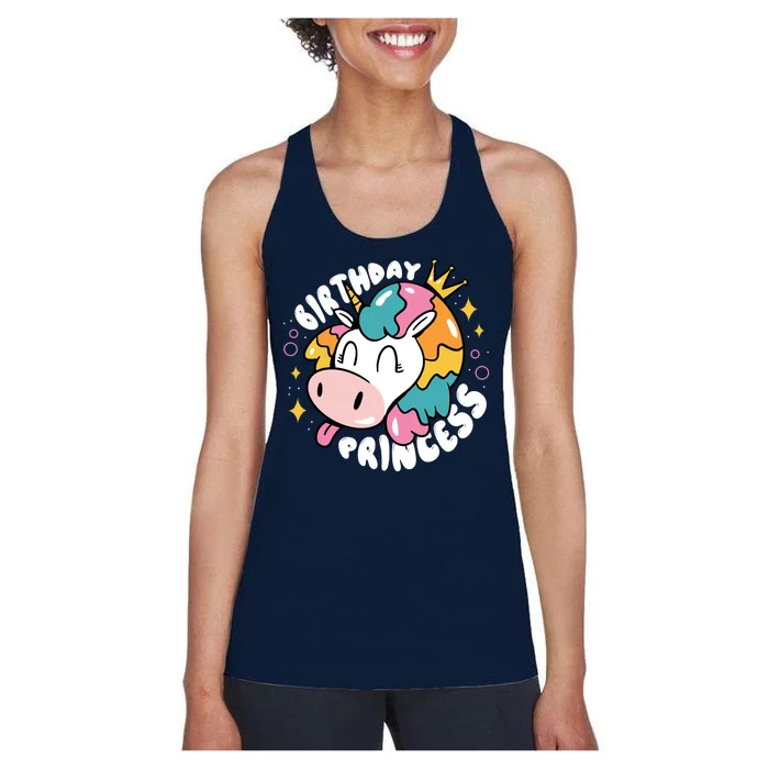 Birthday Princess Unicorn Women's Racerback Tank