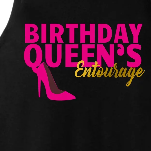 Birthday Queen's Entourage Ladies Tri-Blend Wicking Tank