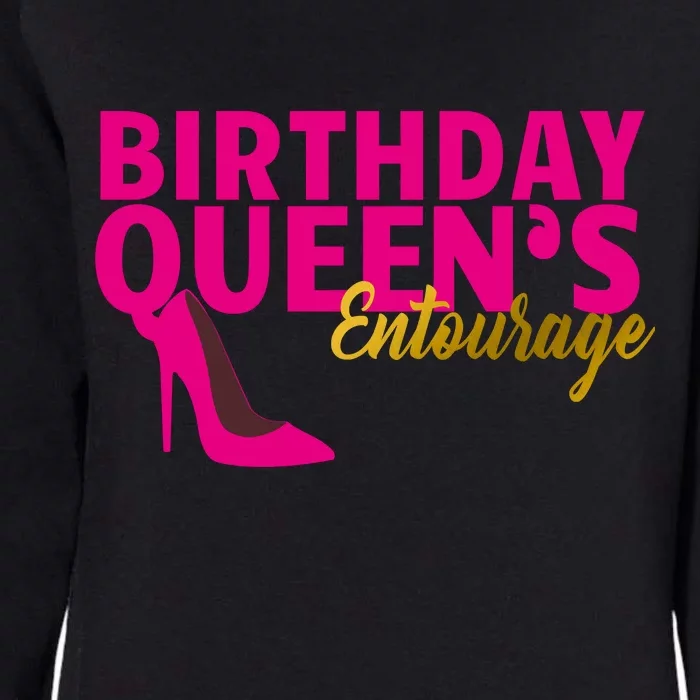 Birthday Queen's Entourage Womens California Wash Sweatshirt