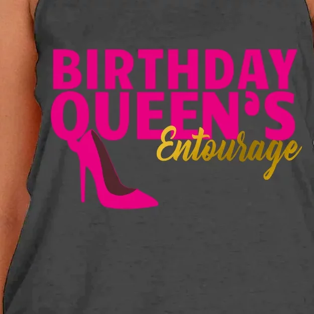 Birthday Queen's Entourage Women's Knotted Racerback Tank