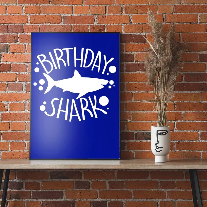 Birthday Shark Poster