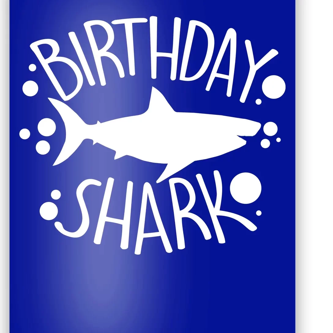 Birthday Shark Poster