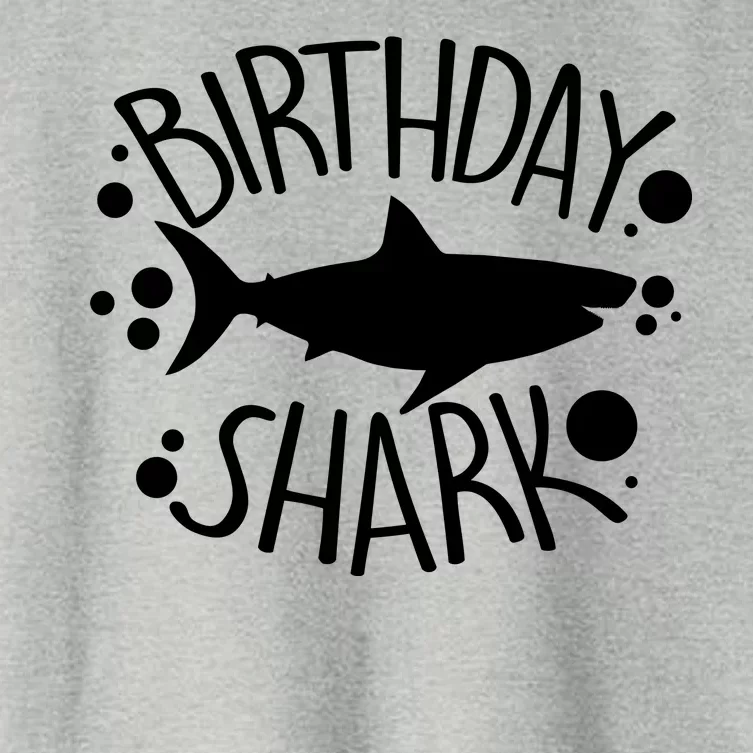 Birthday Shark Women's Crop Top Tee