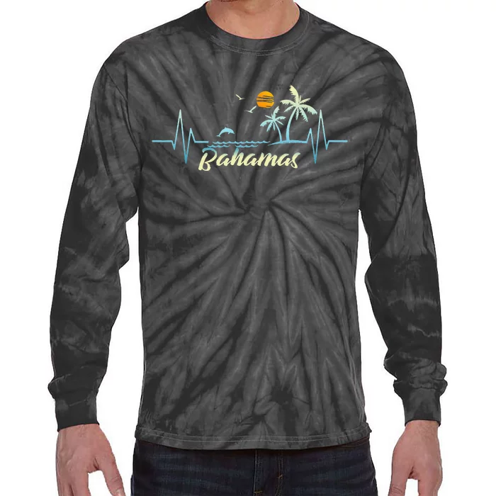 Bahamas Islands Souvenir Spring Break Bahamas Tie-Dye Long Sleeve Shirt