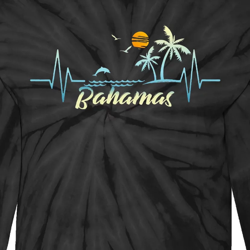 Bahamas Islands Souvenir Spring Break Bahamas Tie-Dye Long Sleeve Shirt