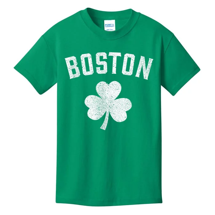 Boston Irish Shamrock St. Patrick's Day Kids T-Shirt