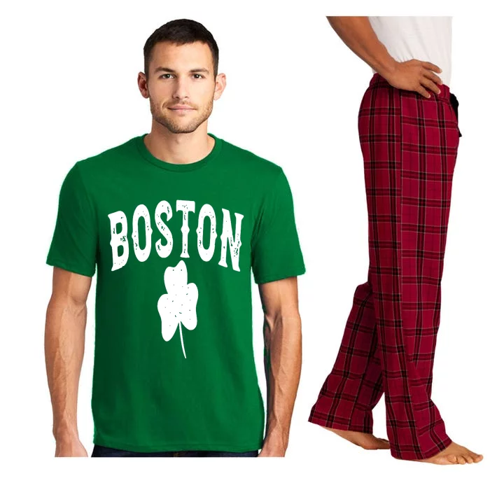 Boston Irish Shamrock St. Patrick's Day Pajama Set