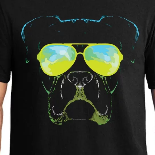 Boxer In Sunglasses Dog Gift Boxer Mom Boxer Dad Gift Pajama Set