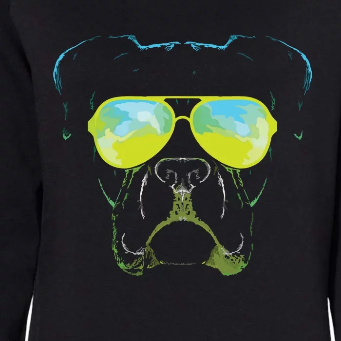 Boxer In Sunglasses Dog Gift Boxer Mom Boxer Dad Gift Womens California Wash Sweatshirt