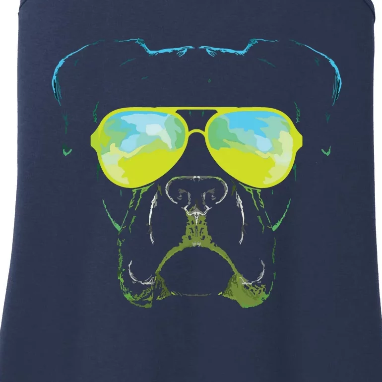 Boxer In Sunglasses Dog Gift Boxer Mom Boxer Dad Gift Ladies Essential Tank