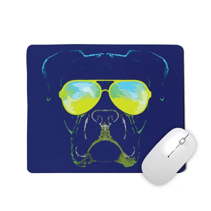 Boxer In Sunglasses Dog Gift Boxer Mom Boxer Dad Gift Mousepad