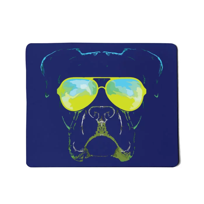 Boxer In Sunglasses Dog Gift Boxer Mom Boxer Dad Gift Mousepad