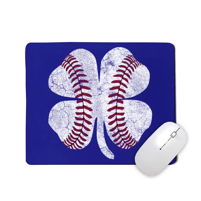 Baseball Irish Shamrock St Patrick's Day Saint Paddy's Great Gift Mousepad