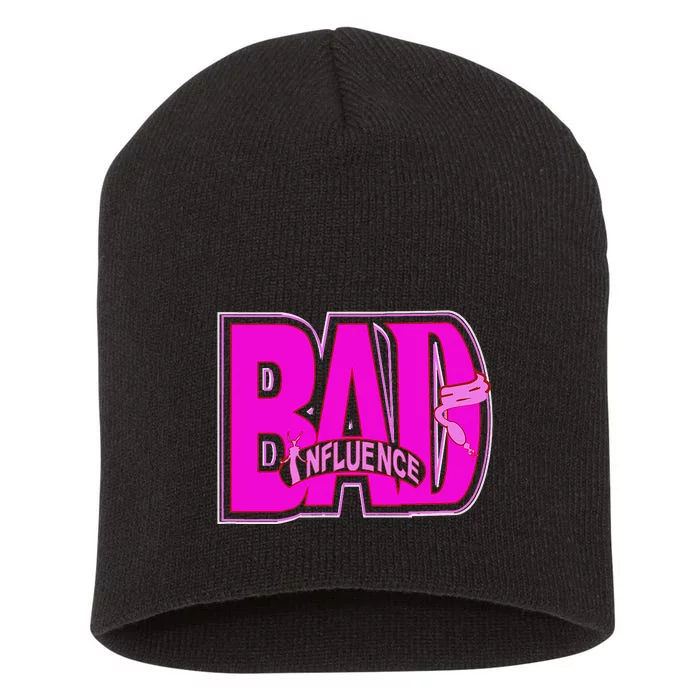 BAD INFLUENCE SASSY WEAR Short Acrylic Beanie